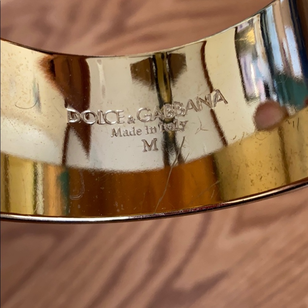 Authentic Dolce & Gabbana Python Wide Bangle - image 2